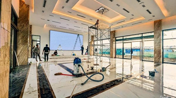 Tiến độ xây văn phòng Hoàng Huy Green River Hải Phòng