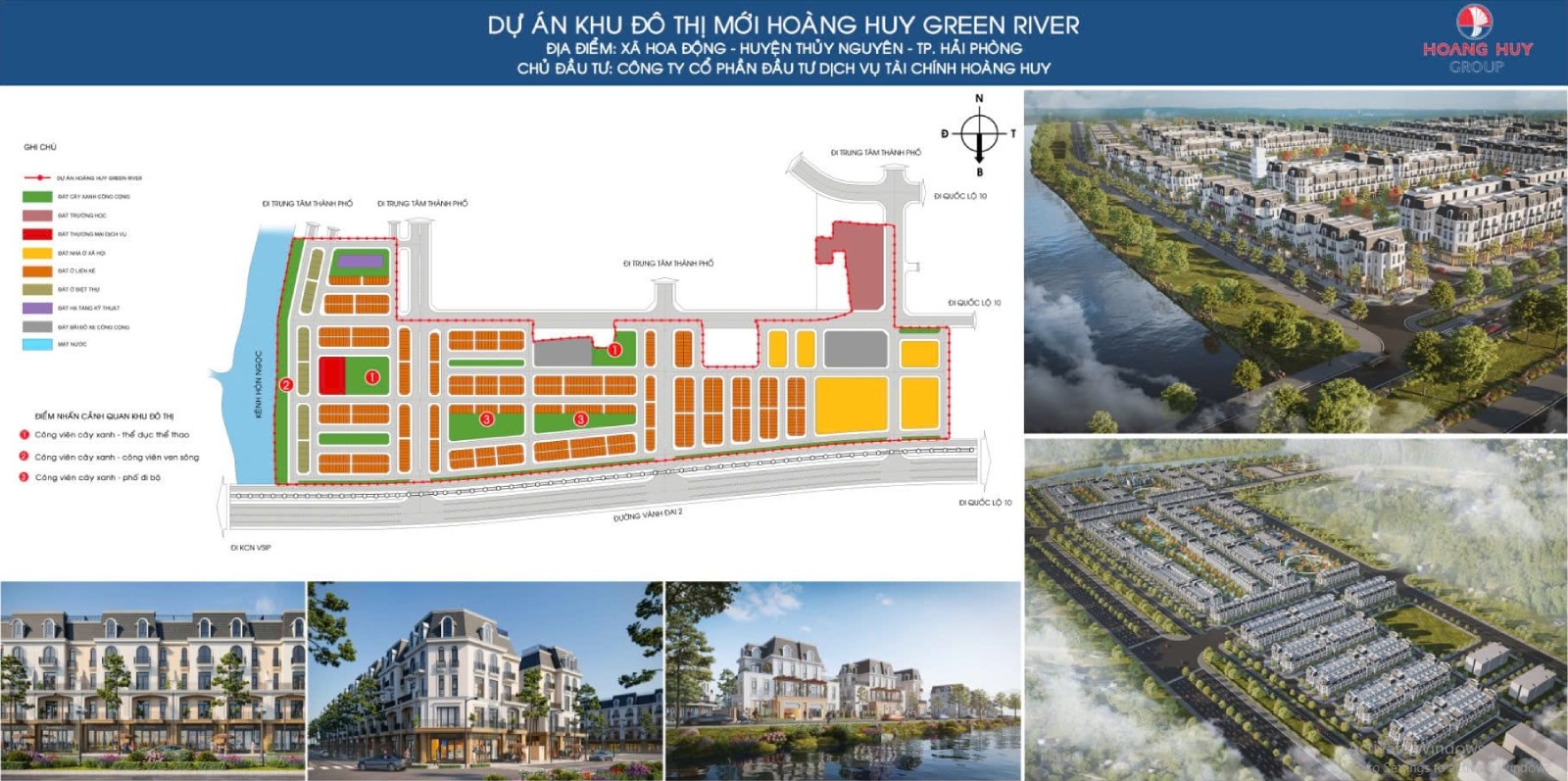 Tìm hiểu về bảng giá Hoàng Huy Green River Hải Phòng