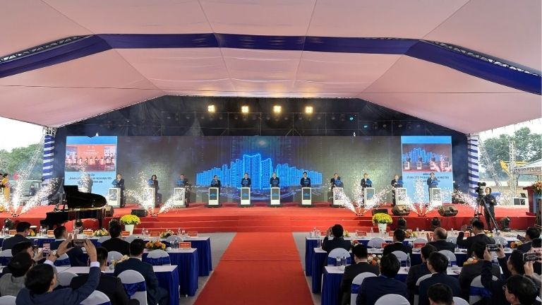 Chủ đầu tư chính thức khởi công dự án Bắc Thăng Long Urban City