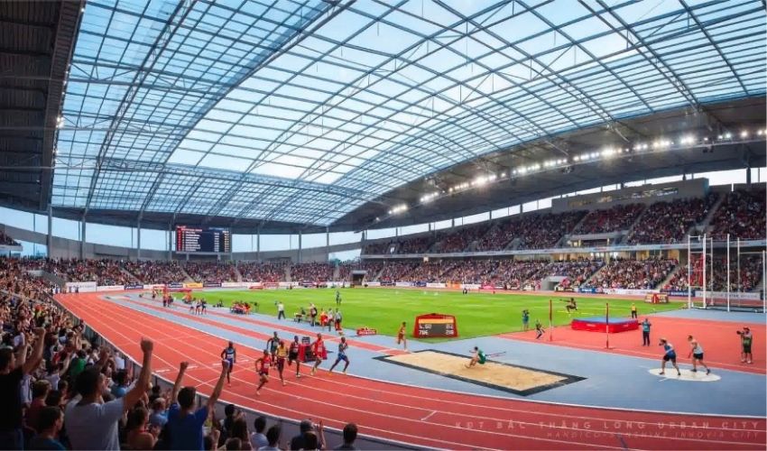 Dự án Bắc Thăng Long Urban City được đầu tư hệ thống sân thể thao ngoài trời