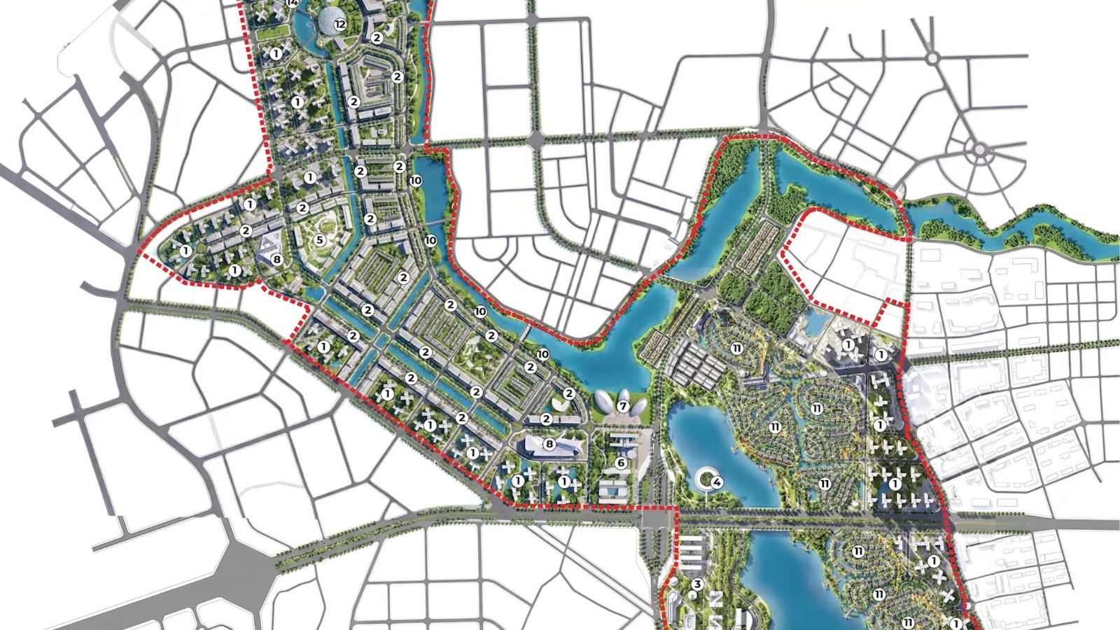 Mặt bằng thiết kế dự án Bắc Thăng Long Urban City