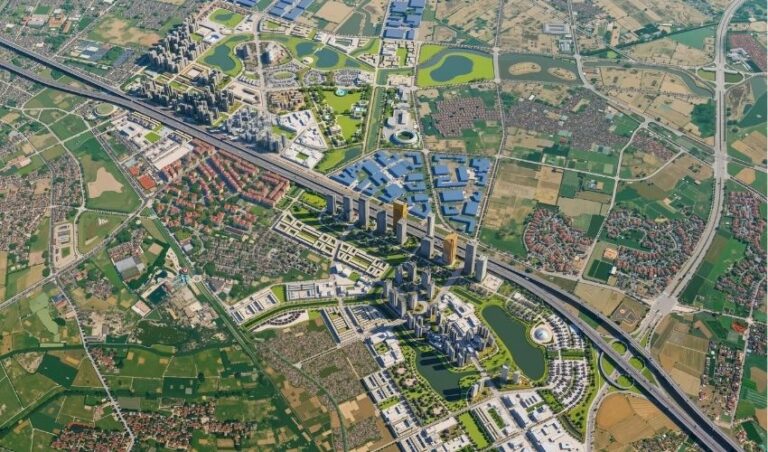 Phối cảnh dự án Khu đô thị đa mục tiêu Thư Lâm