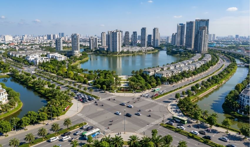 Khu đô thị đa mục tiêu tại xã Thư Lâm sau khi hình thành sẽ có diện mạo như trong hình.